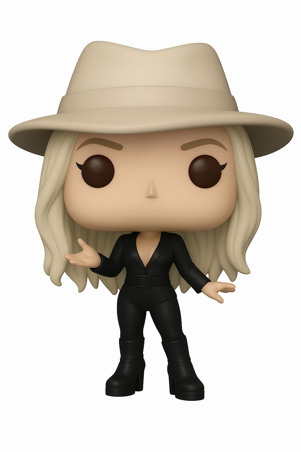 Şapkalı pop tarzı figür AI tasarım